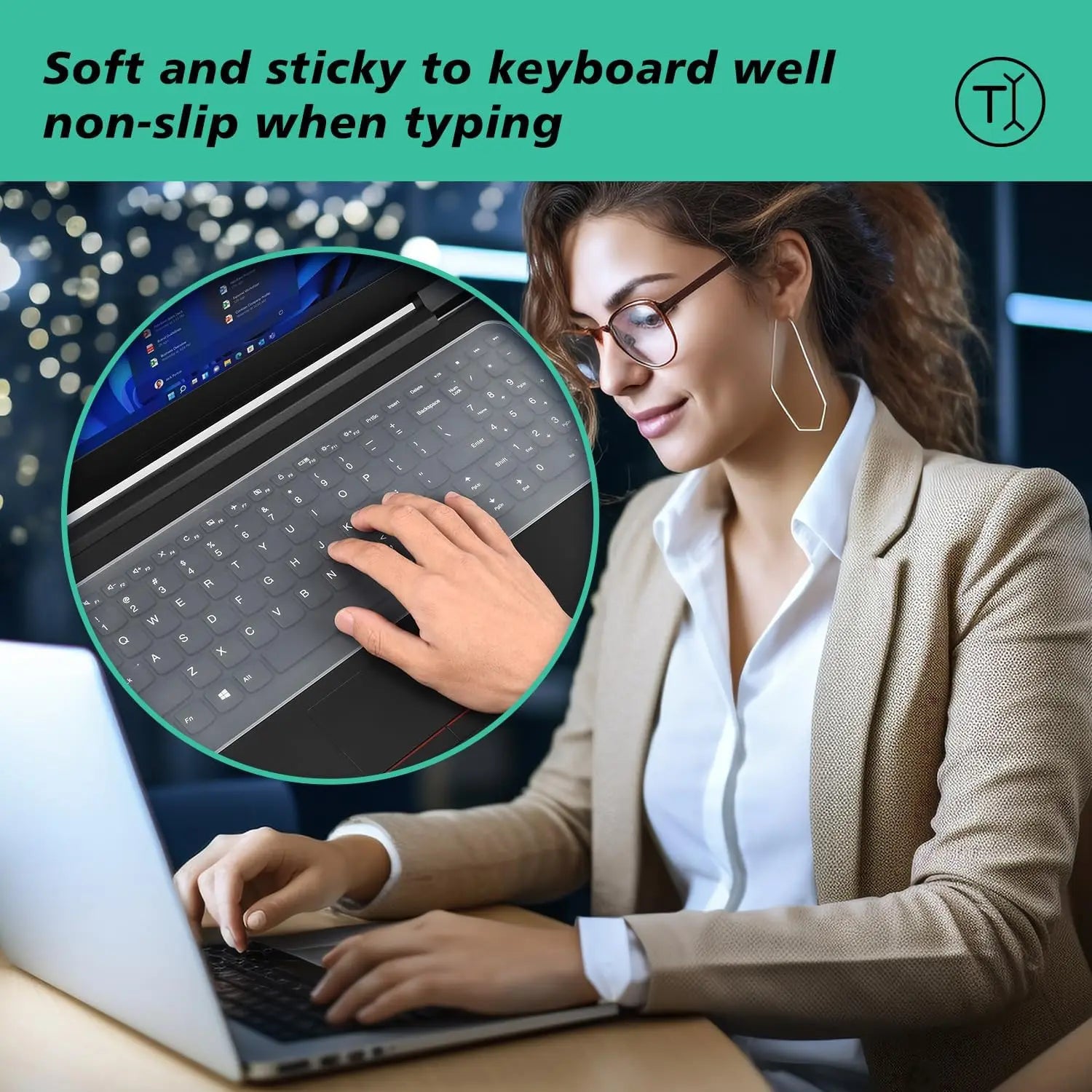 Universal Keyboard Cover Protector Skin for 13" 15.6" inch Laptop Ultra Thin MacBook HP Dell Lenono ASUS Waterproof Dustproof
