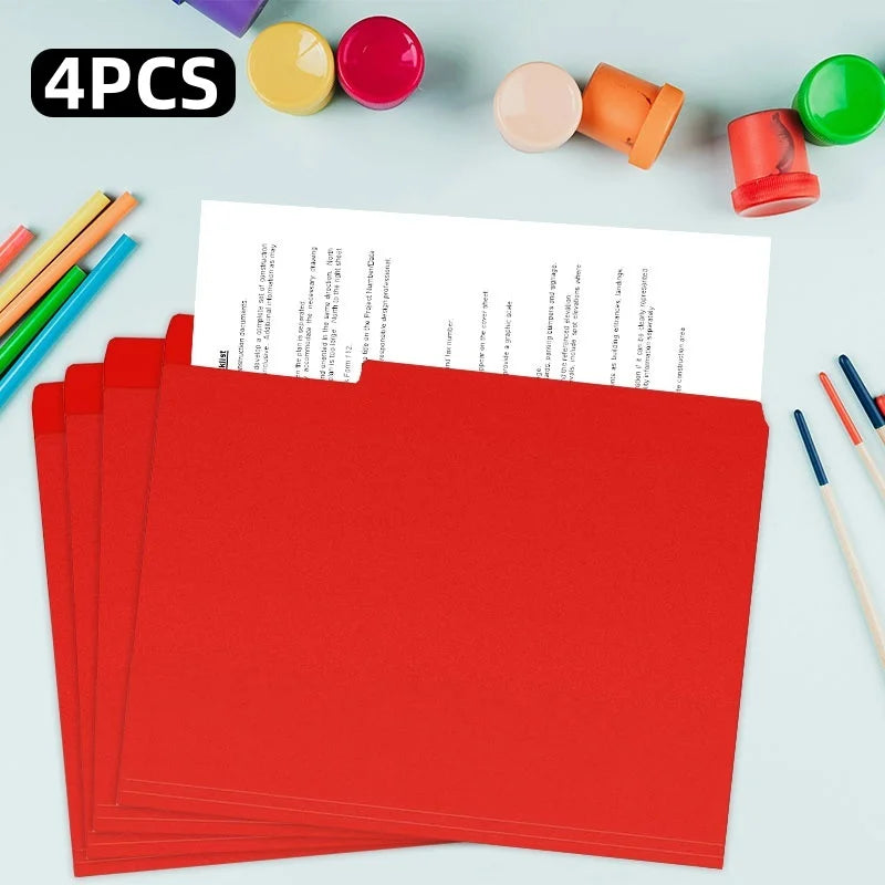 Manila Folder, A4 Size, One-Third Cut Label, In Various Colors, Suitable For Office And School Use