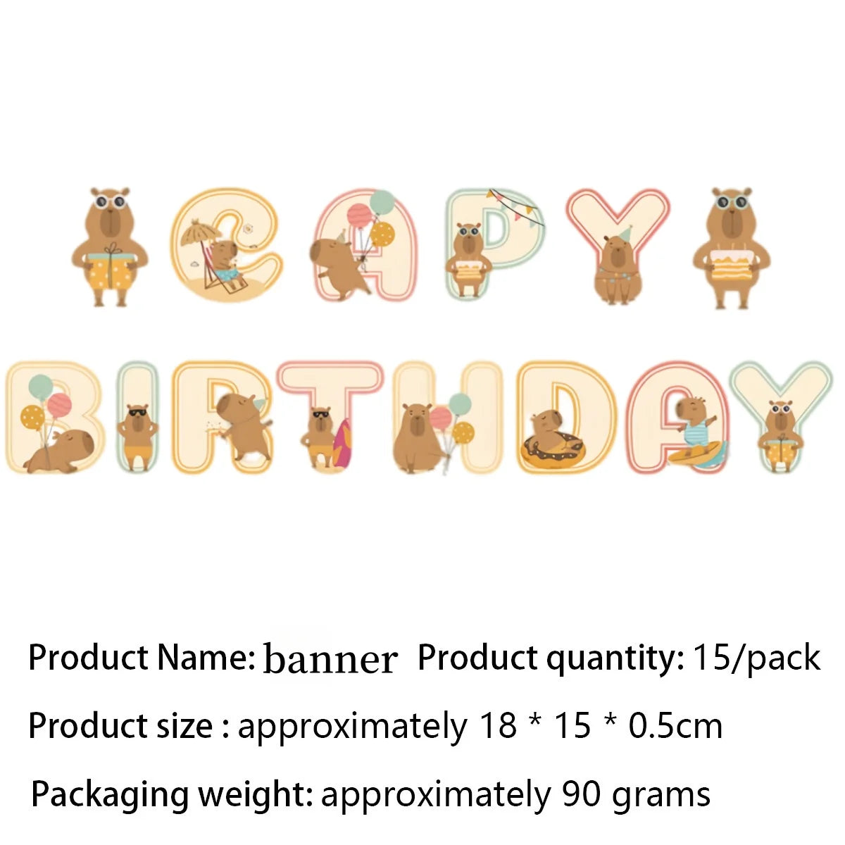 Capybara Party Theme Decoration Capybara Birthday Napkins Tablecloth Cup Plate Baby Shower Capybara Birthday Girl Party Favor