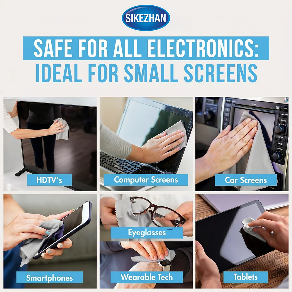 All-in-One Screen Mist Cleaner with Washable Cloth; Portable Spray for Car Touchscreen, Smart TV & Computer; Safe & Eco-Friendly