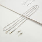Fashion Reading Glasses Chain Pearl Flower Glasses Hanging Rope Anti-Lost Eyewear Mask Lanyard Women Sunglasses Glasses Chain