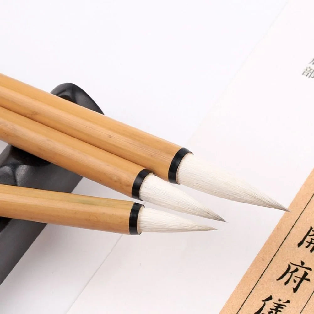 Traditional Chinese Calligraphy Brush Oil Painting Oil Watercolor Scriptures Writing Brush High-end Wolf hair Art Paint Brush