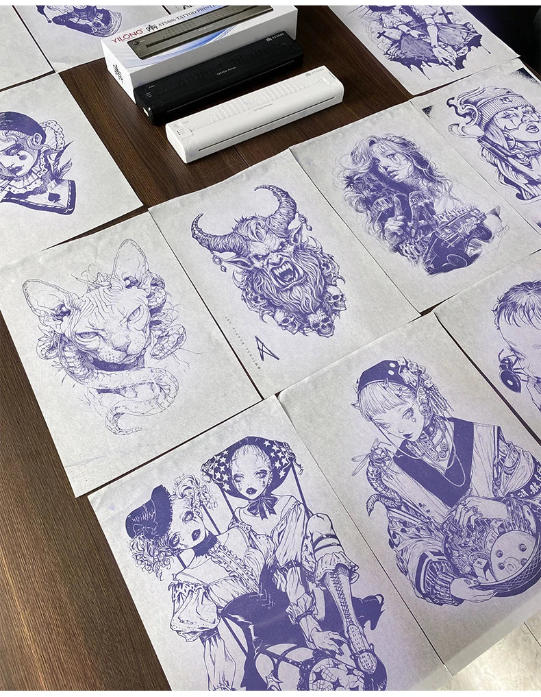 10/30/50/100Pcs Tattoo Transfer Pape A4 Size Stencil Paper Copy Paper Thermal Paper for Tattoo Transfer  Tattoo Supplies