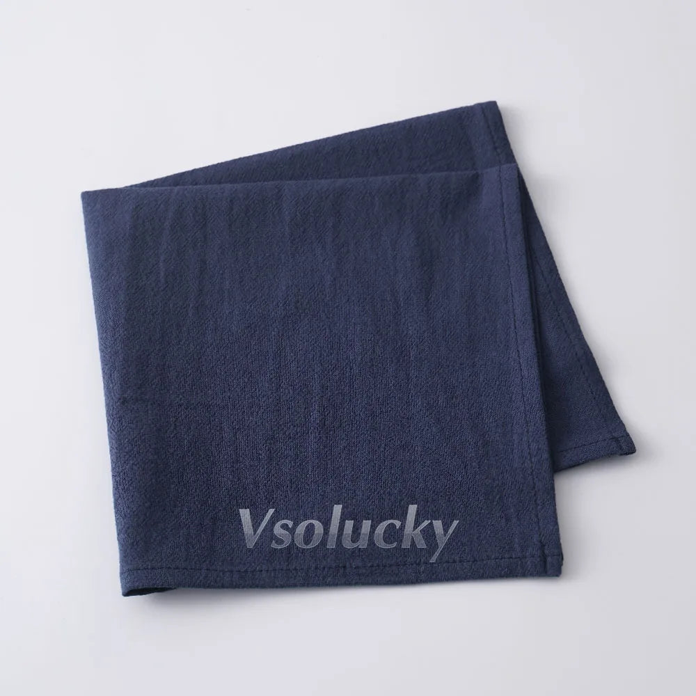 Cloth Napkin 40x40cm Washed Cotton Plain Washed Cotton Soft Rustic Table Napkin for Wedding Christmas Party Daily Family Meals