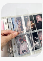 MINKYS Kawaii 5/6/9 Spaces 3 inch Kpop Photo Card Binder Large Capacity Idol Photocard Album Photocards Binder Collect Book