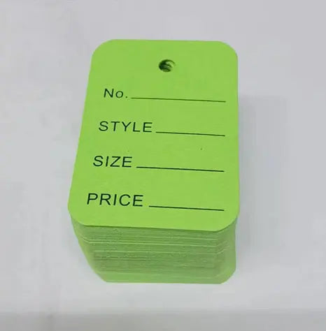 100pcs/lot 3.5x5cm Color Price Tags Kraft Paper Lables for DIY Jewelry  Retail Price Tags Handmade Clothes Size Tags Hang Lables