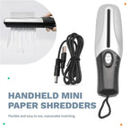 DN-Usb Portable Paper Shredder Multifunctional Mini Electric Paper Shredder Document Strip Cutter Office Stationery