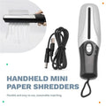 DN-Usb Portable Paper Shredder Multifunctional Mini Electric Paper Shredder Document Strip Cutter Office Stationery