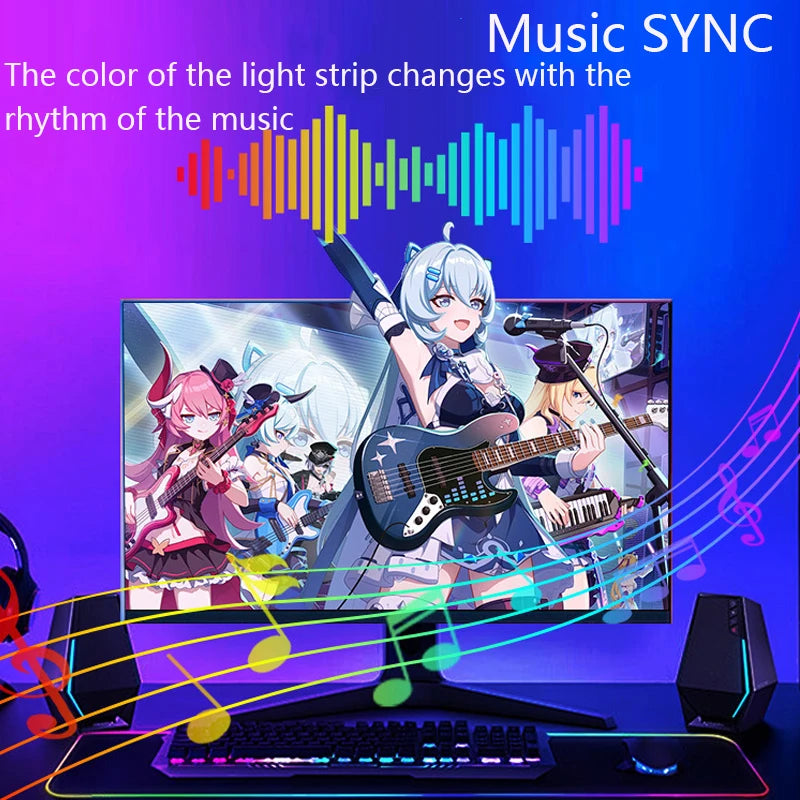 Computer Screen Synchronization Light Strip PC SYNC Backlight Game Room Music SYNC Software Control Monitor Ambilight LED Lights