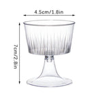 10Pcs Disposable Plastic Dessert Cup Ice Cream Cup Small Wine Cup Perfect For Fruit Ice Cream Pudding Wedding Party Decoration