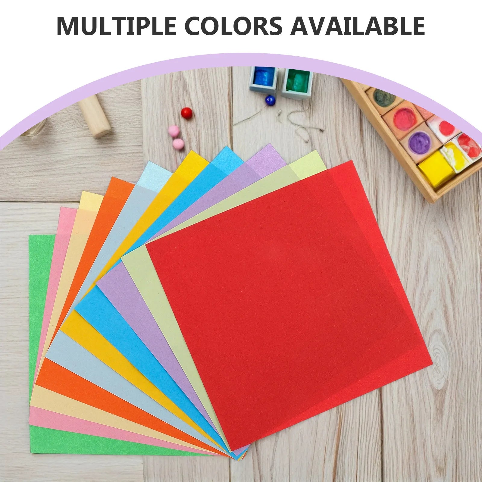 300Pcs Colorful Double Sided Craft Paper Set for Origami Folding DIY Arts Handmade Cards Holiday Decorations Construction