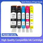 Compatible Ink Cartridges PGI580 CLI581 PGI 580 581 For Canon Pixma TS705 TR7550 TR8550 TS6150 TS6250 TS8150 TS8250 Printer