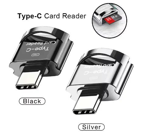 Type C To Micro-SD TF Adapter OTG Card Reader Mini Card Reader Smart Memory Card Reader For Phone Laptop