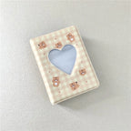 Cute Bear Photo Album 3 Inch Love Heart Hollow Picture Storage Case Kpop Card Binder Name Card Book Photocard Holder 36 Pockets