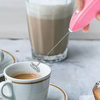 1pcs Mini hand-held whisk Battery Electric Coffee Mixer (no batteries)