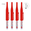 4/5Pcs 20+32mm Deep Hole Marker Pens Bathroom Waterproof Bathroom Woodworking Decoration Multi-purpose Long Head Oil Markers Pen