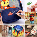 6/12 Pcs Paint Pen Metal Paint Pen Waterproof Colorful Oil-based Markers Industrial Marking Painting Graffiti Paint Oil Pen