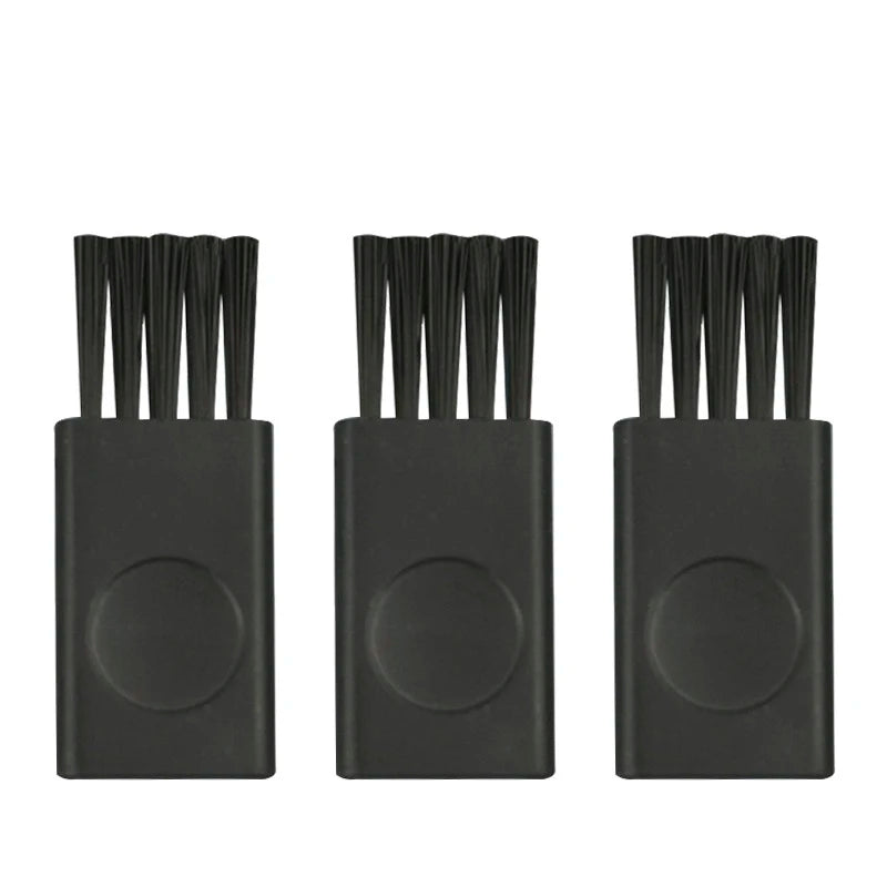 10Pc 4.3cm Black Small Brush Razor Cleaning Brush Keyboard Dust Nylon Plastic Brush Computer Keyboard Dust Removal Clearing Tool