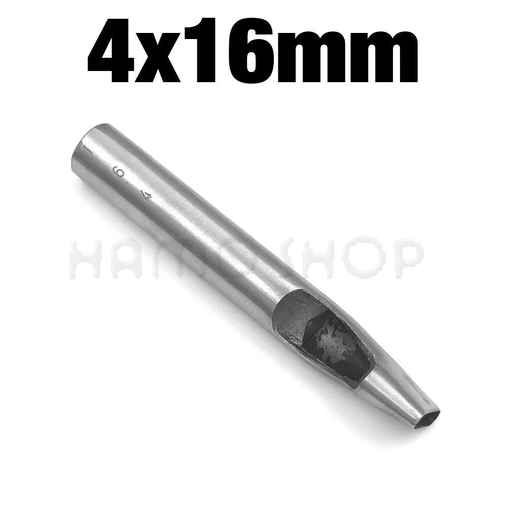 1pc 4mm/5mm Width Leather Oval Shape Hole Punch Steel Craft Hollow Hole Punch Leather Tools Leather Belt Hole Punch DIY Tools