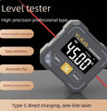 Four-Side Magnetic Digital Angle Gauge With Laser Electronic Protractor Horizontometer Inclinometer Angle Ruler Slope Measuring