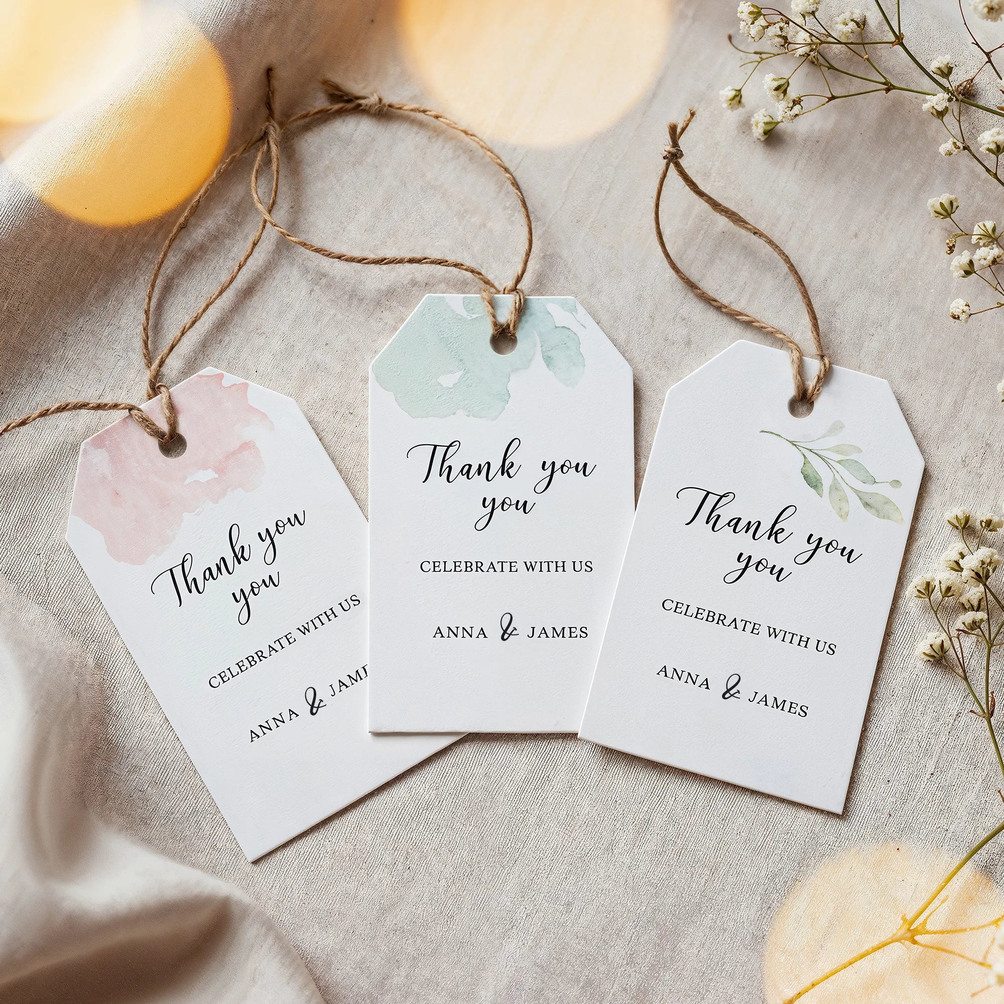 Custom Hang Tags Labels for Clothes Custom Wedge Paper Hang Tags for DIY Handmade Items for Valentines Gift Wedding Decor