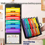 New! File Organizer Folder Hanging Long Size Bond Paper Wall-Mounted Rainbow Classification Large Capacity Office Folder