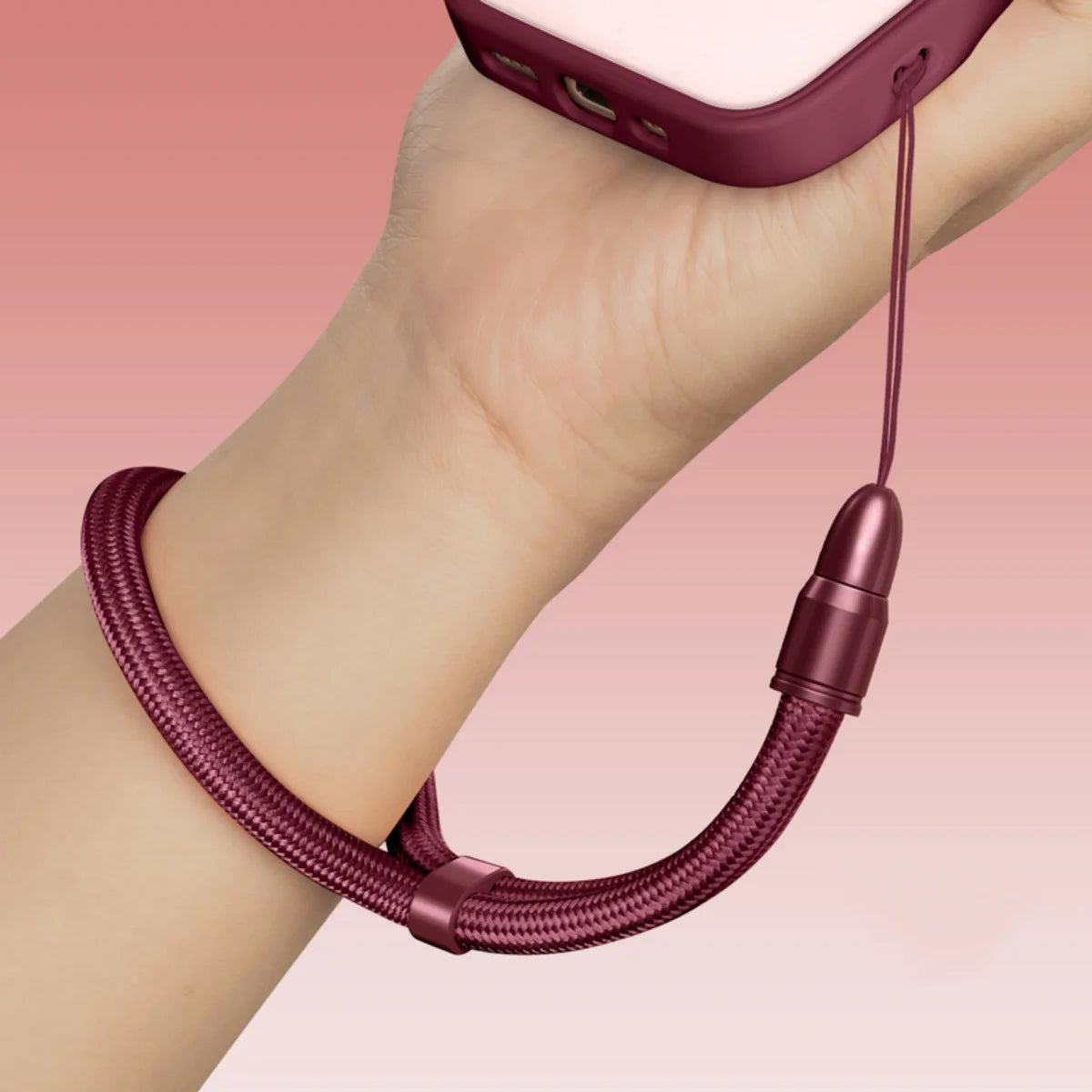 Multifunctional Mobile Phone Strap Bullet Shaped Phone Case Short Rope Adjustable Length Lanyard for Earphones and U-disk