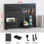 Desktop Pegboard Storage Kit: Stand-Up Clip - On Panels, Perfect for Home Office and Study Storage.