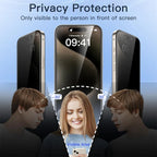 1~4PCS Anti-Spy Glass For iPhone 18 17 16 15 14 13 Pro Max Privacy Screen Protector & Camera Film For iPhone 15 12 11 Pr