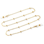 Metal Gold Round Beads Glasses Chain; Multi-Functional Fashionable Multi-Functional Collar Chain; Belt Accessory