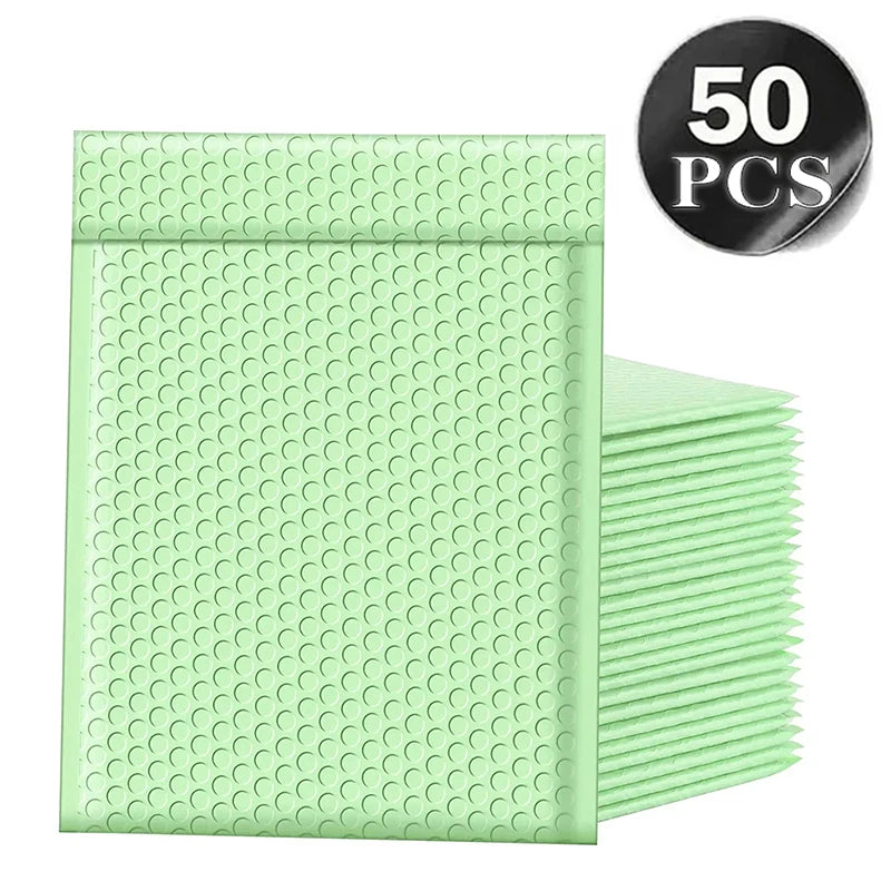 50Pcs Bubble Mailers Padded Envelope Self-Seal Shipping Bags for Packaging and Mailing Business Supplies
