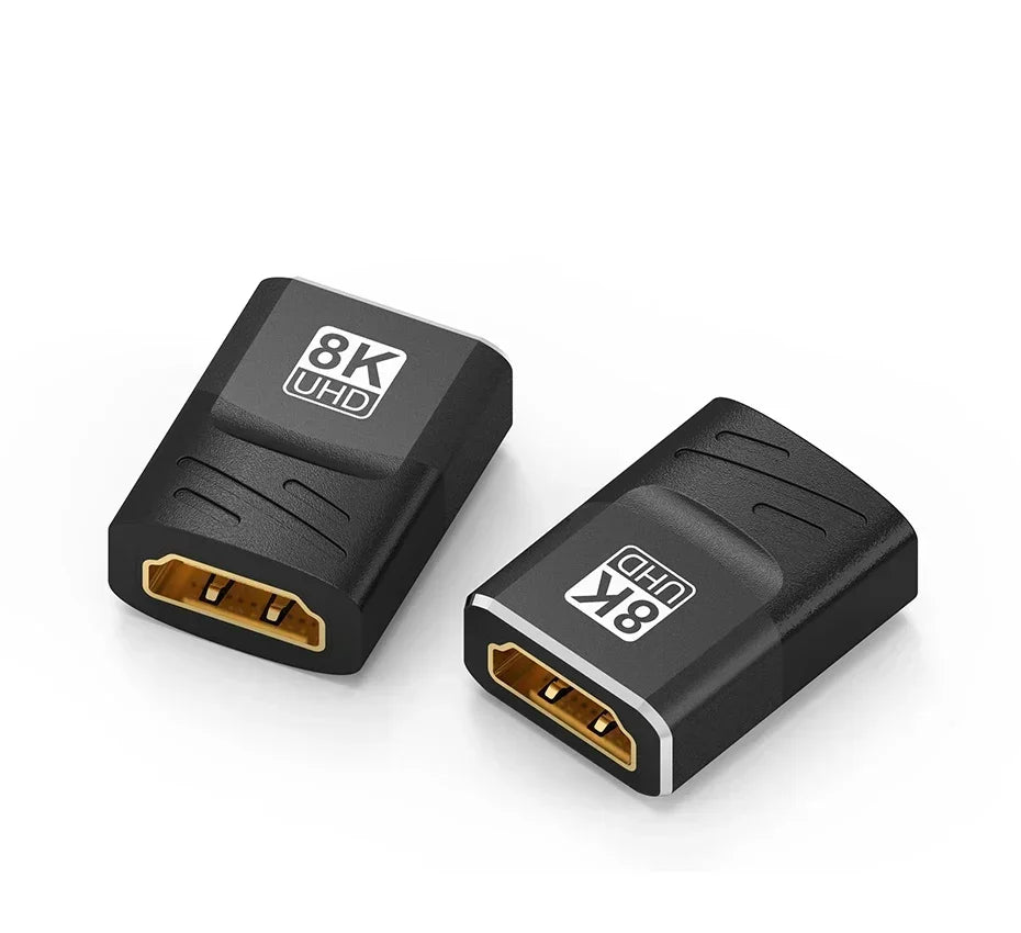 HDMI Extender 8K 60Hz 4K 120Hz Female to Female Connector HDMI 2.1 Cable Extension Converter HDMI-Compatible Adapter Coupler