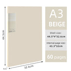 A3 Side-Loading Portfolio 8K Album for Children's Certificates, Artwork, Drawing Paper, and Poster Collection Folder