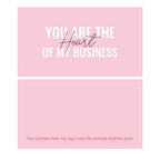 50pcs Pink Double Sided Thank You Cards for Small Business Gift Card Party Decoration Supplies Greeting Cards Package Decoration