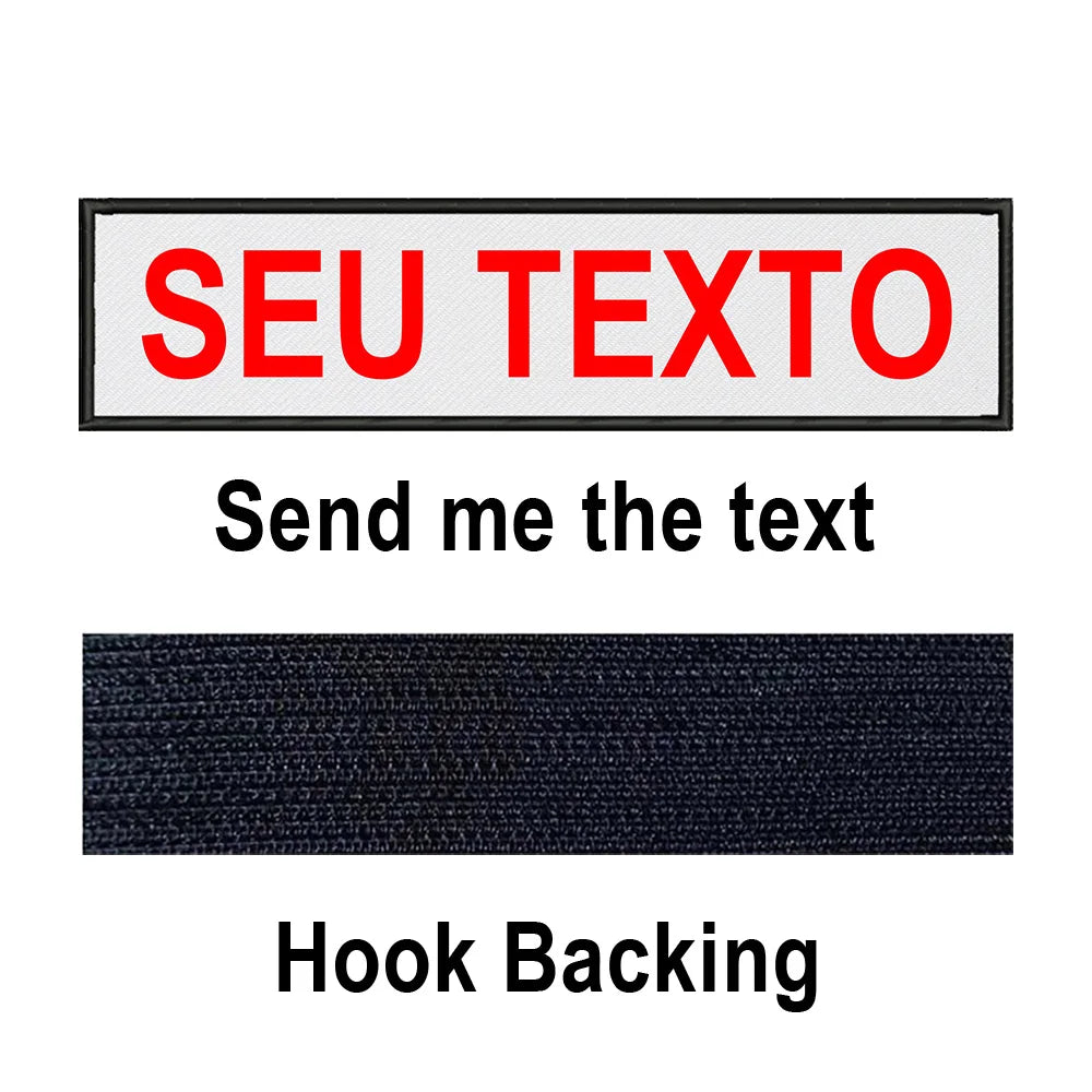 Custom Name Patch Personalized Tactical Military Patches Customized Stripes Badge Tags For Clothes Jacket Backpack Dog Collar