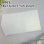 30pcs 18x13cm Green Envelopes for Wedding Invitation Small Business High-grade 250g Paper Stationery Supplies Storage Bag