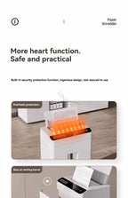 High-capacity Office Shredder with Five-level Security and Shredding Function It Can Shred Large Volumes of Documents and CDs