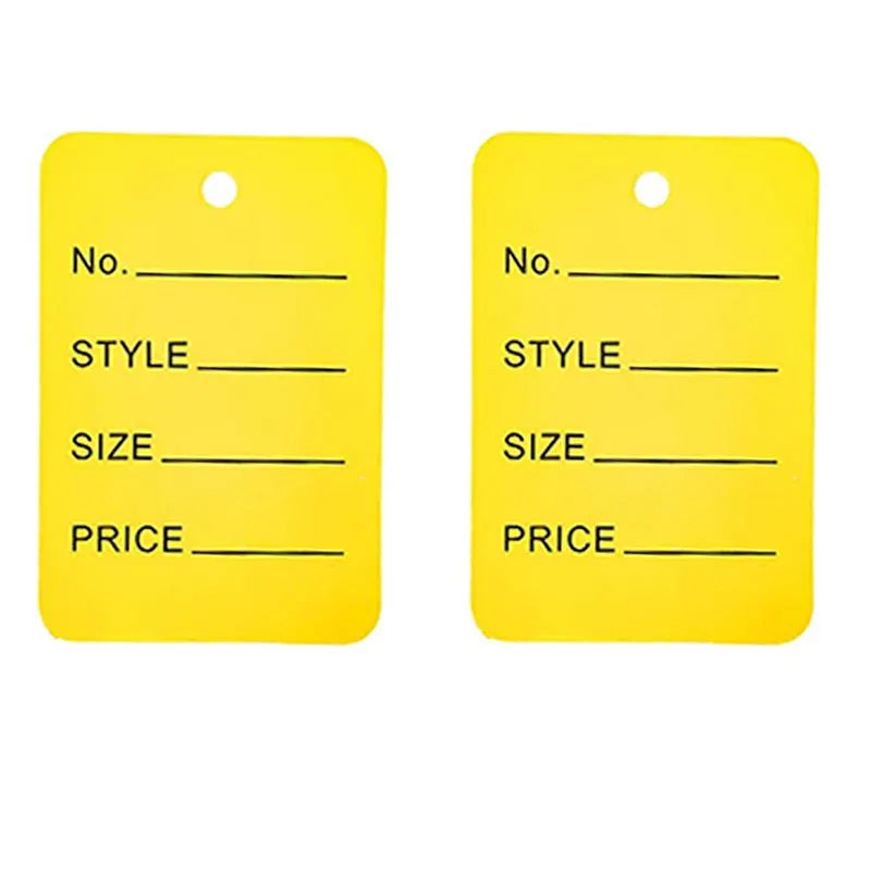 100pcs/lot 3.5x5cm Color Price Tags Kraft Paper Lables for DIY Jewelry  Retail Price Tags Handmade Clothes Size Tags Hang Lables