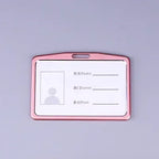 Aluminum Alloy Card Cover Case Women Men Work Name Bank ID Card Holders Business Badge Case Credit Card Badge Case Bag Pouch