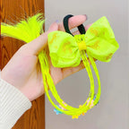 New Girls Colorful Wigs Ponytail Headbands Rubber Bands Beauty Hair Bands Headwear Kids Hair Accessories Head Band Hair Ornament