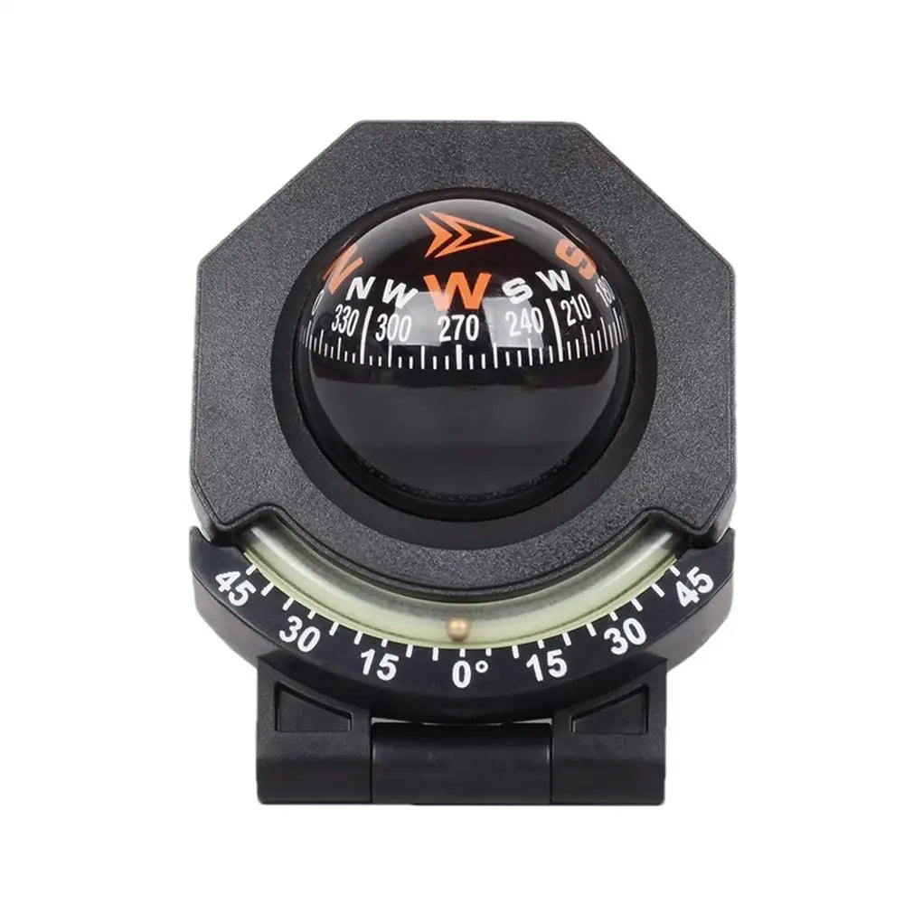 Car Dashboard Compass WithSlope Meter 2-In-1 Foldable High Precision Navigation Car Mount Compass Ball Compass For Vehicle Boat