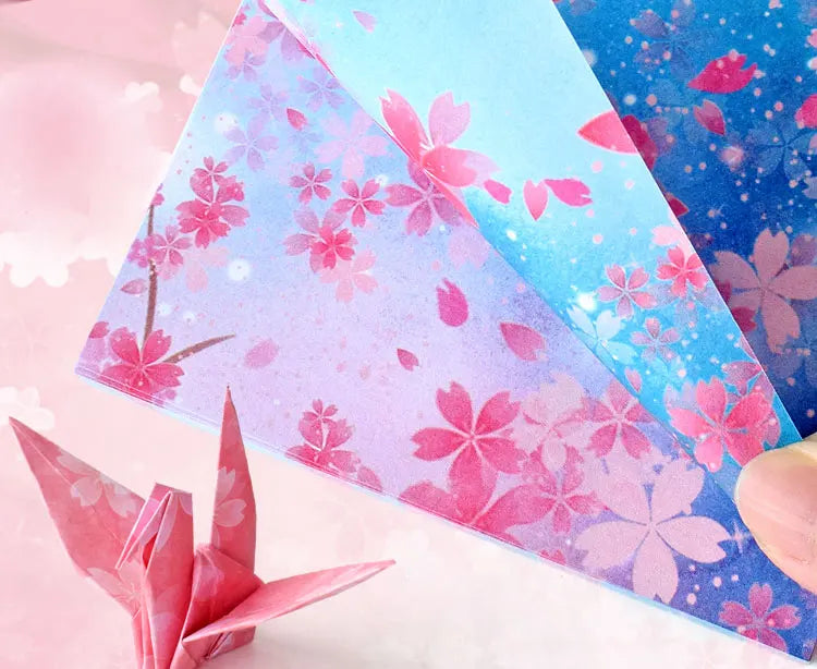 400Sheets Origami Paper Craft Folding Lucky Wish Paper Crane Craft Double Sided Folding Lucky Wish Paper DIY Color Scrapbooking