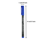 6 Pcs Erasable Whiteboard Pen 0.5/1.0mm Fine Point Black/Blue/Red Ink Blackboard Marker School Office Art Writing Stationery