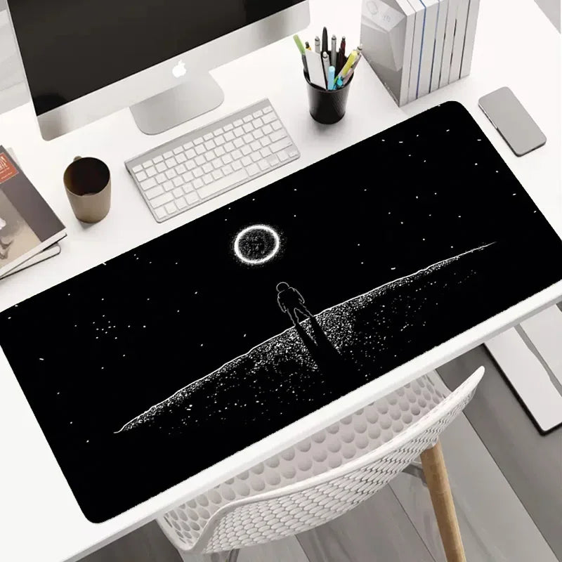 Hot Sell Large Gaming Mouse Pad Multi-size Gamer Mat Abstract XL Computer Cushion Keyboard Desk Non-Slip Rubber Locking Edge Rug