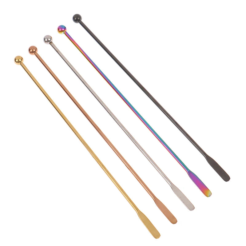 1Pc Stainless Steel Stirring Rod Coffee Yogurt Honey Stir Bartender Mixing Stirrers Creative Eco-Friendly Bar Kitchen Supplies