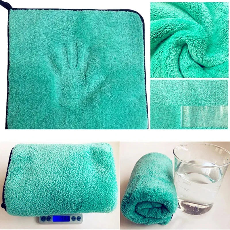 Coral Velvet Towel 80/20 Polyester Brocade Microfiber Long Hair Self-Weight Water Collection Polishing Towel 1200 Grams Of Pumi