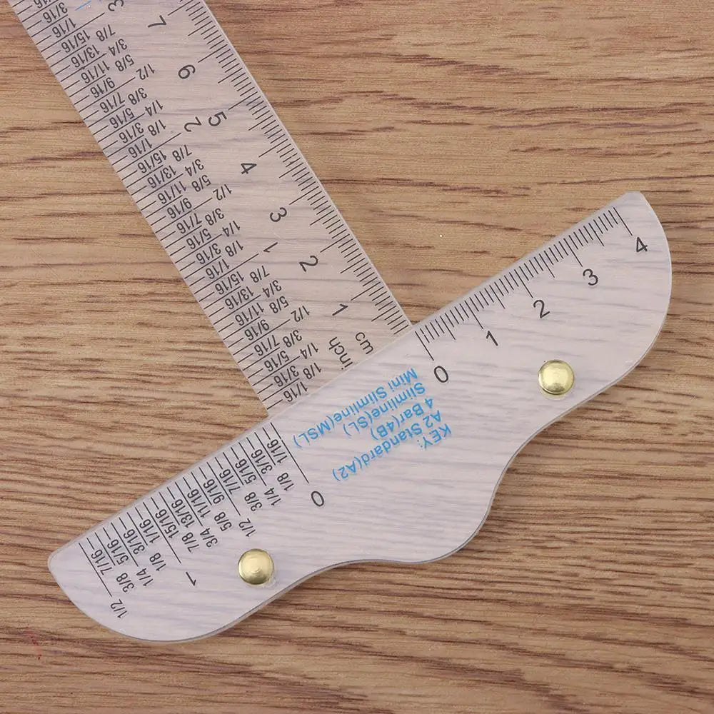 1PC 6 inches T-Square Ruler Clear Acrylic Inches And Metric Measurements Straight Ruler DIY Drawing Tool Art Supplies Stationery