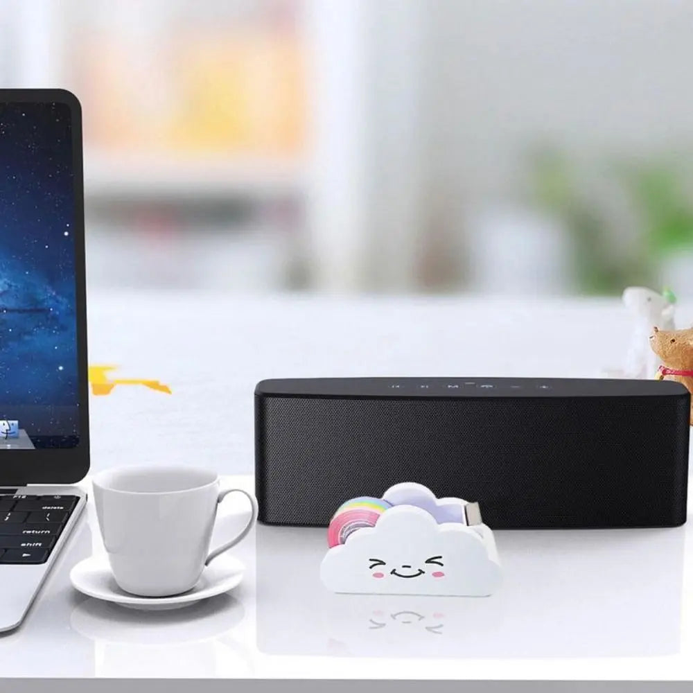 Cloud Shaped Tape Dispenser Rainbow Color Packing Tape Cutter Stationery Adhesive Machine Supplies Desktop Tape Holder Students