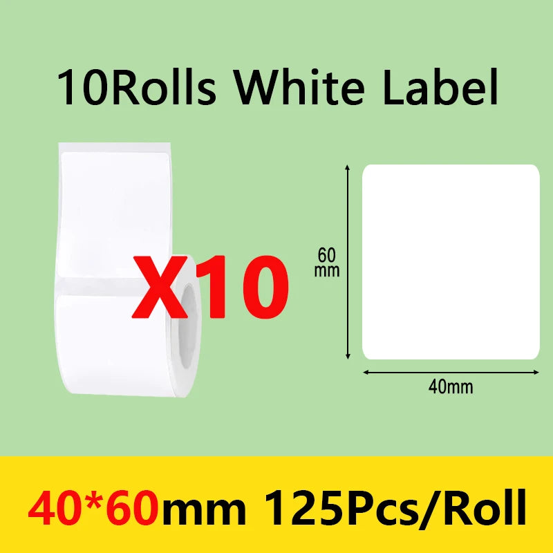 Niimbot B21/B1/B203 Mini Bluetooth Thermal Printer Anti-Oil Sticker Waterproof Adhesive Label Paper For Office Tag Labels Maker