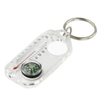 Multifunction Mini Keychain Camping Compass Thermometer Outdoor Climbing Temperature Tester Survival Guiding Compass Tool